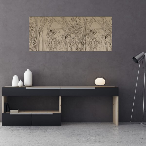 Slika - Obrisi biljaka (120x50 cm)