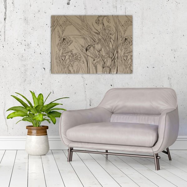 Slika - Obrisi biljaka (70x50 cm)