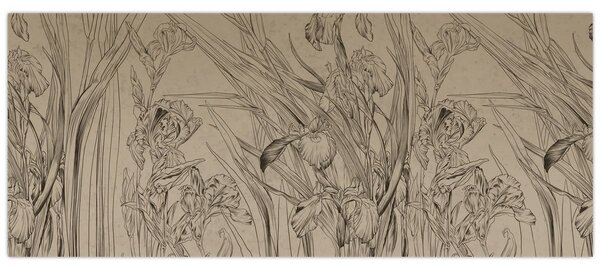 Slika - Obrisi biljaka (120x50 cm)