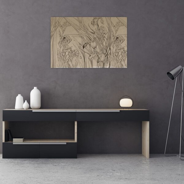 Slika - Obrisi biljaka (90x60 cm)
