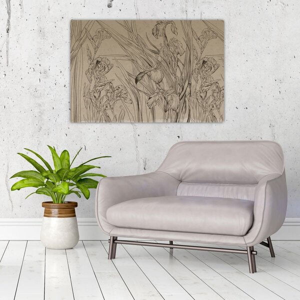 Slika - Obrisi biljaka (90x60 cm)