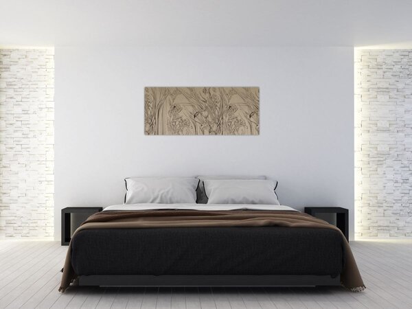 Slika - Obrisi biljaka (120x50 cm)