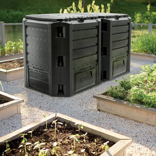 Vrtni komposter COMPOGREEN, 800 l, crna Prosperplast