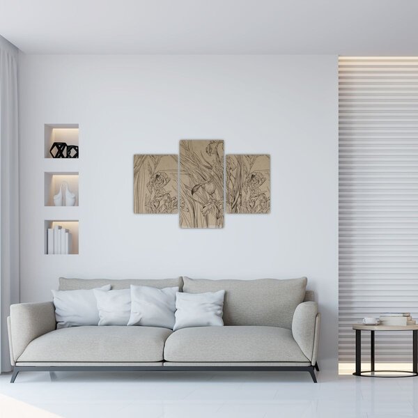 Slika - Obrisi biljaka (90x60 cm)