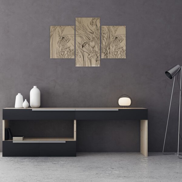 Slika - Obrisi biljaka (90x60 cm)