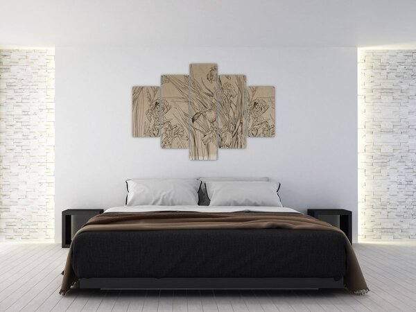 Slika - Obrisi biljaka (150x105 cm)