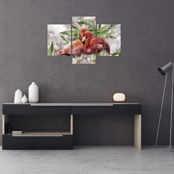 Slika - Flamingosi (90x60 cm)