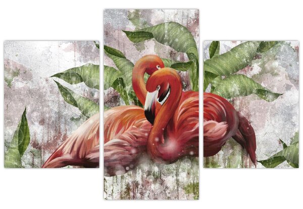 Slika - Flamingosi (90x60 cm)