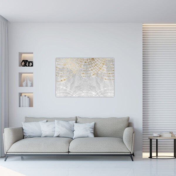 Slika - Beton s dizajnom (90x60 cm)