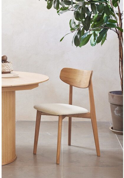 Krem/u prirodnoj boji blagovaonska stolica Elim – Unique Furniture
