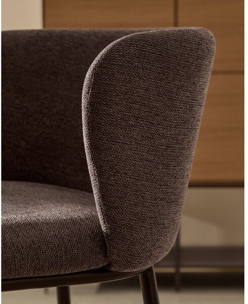 Tamno siva barska stolica (visine sjedala 65 cm) Ciselia – Kave Home