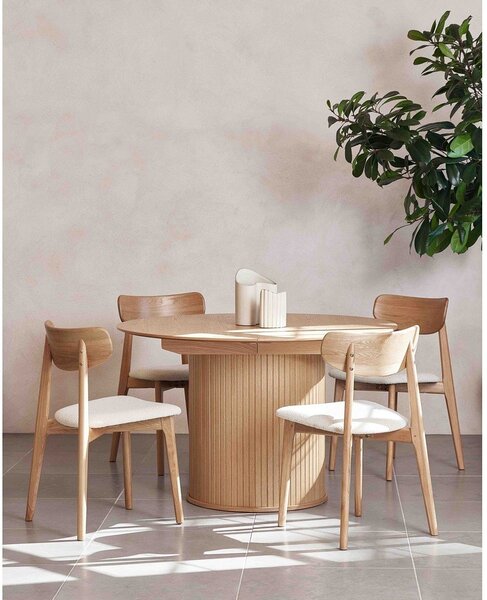 Krem/u prirodnoj boji blagovaonska stolica Elim – Unique Furniture