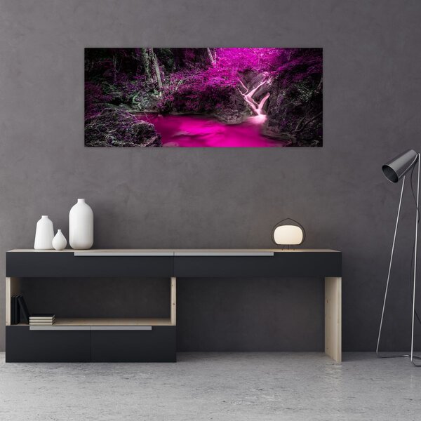 Slika - Ružičasta šuma (120x50 cm)