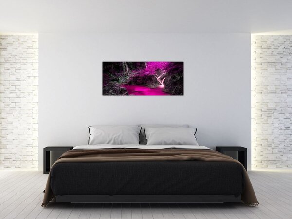 Slika - Ružičasta šuma (120x50 cm)