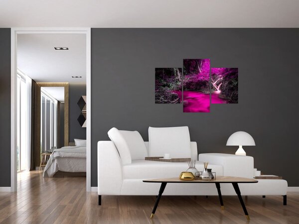 Slika - Ružičasta šuma (90x60 cm)