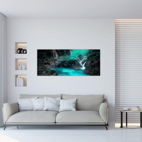 Slika - Tirkizno jezero (120x50 cm)