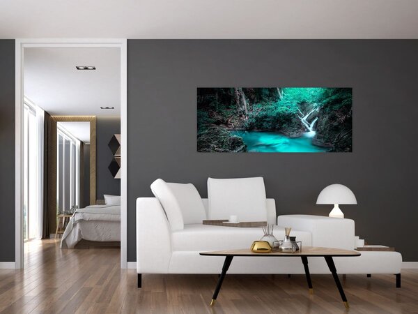 Slika - Tirkizno jezero (120x50 cm)