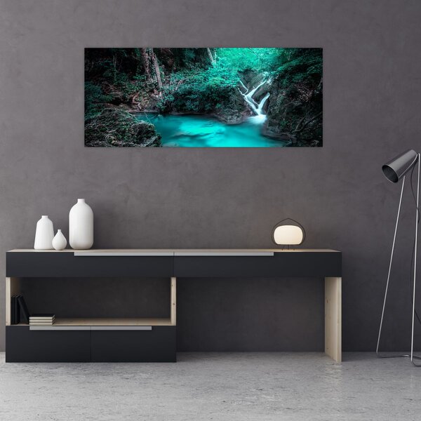 Slika - Tirkizno jezero (120x50 cm)