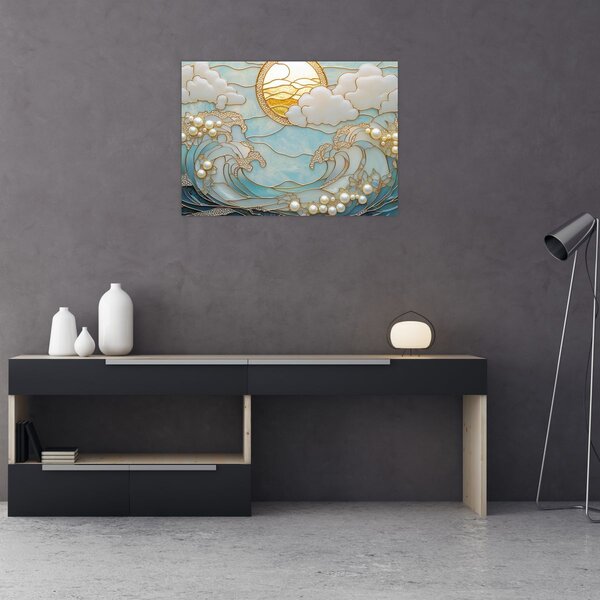 Slika - 3D biseri u oceanu (70x50 cm)