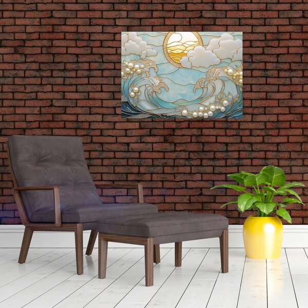 Slika - 3D biseri u oceanu (70x50 cm)