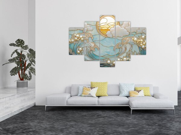 Slika - 3D biseri u oceanu (150x105 cm)