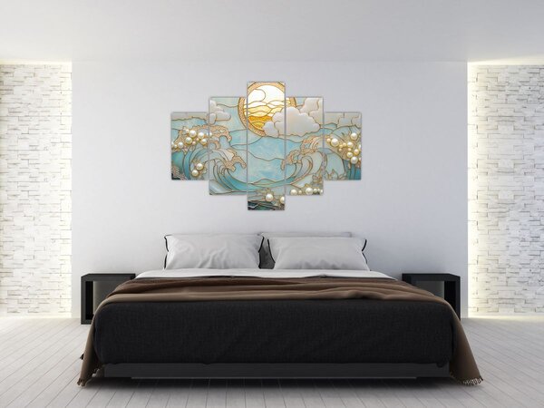 Slika - 3D biseri u oceanu (150x105 cm)