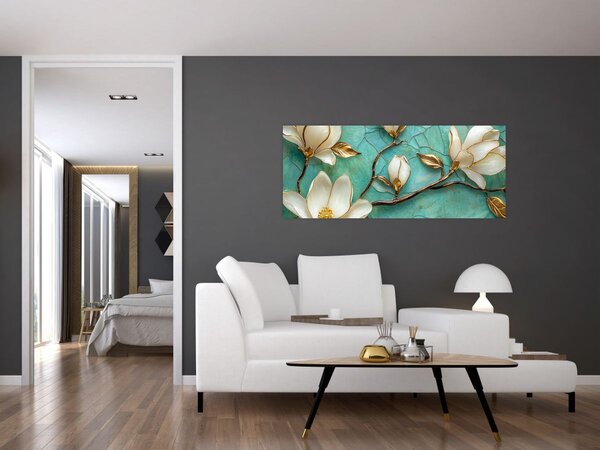 Slika - 3D magnolije (120x50 cm)