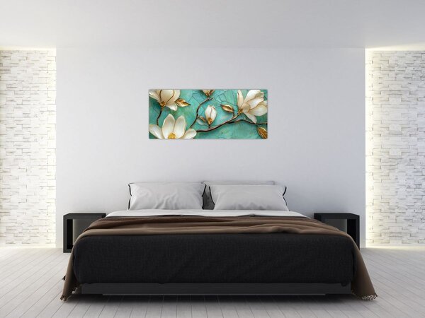 Slika - 3D magnolije (120x50 cm)