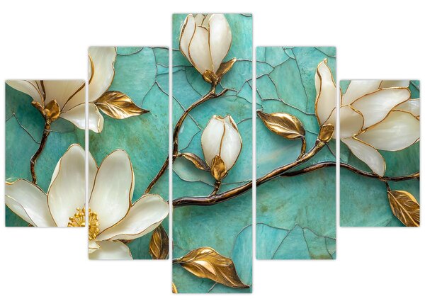 Slika - 3D magnolije (150x105 cm)