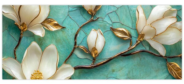 Slika - 3D magnolije (120x50 cm)