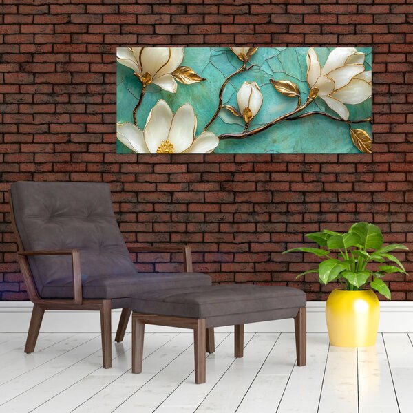 Slika - 3D magnolije (120x50 cm)