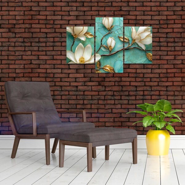 Slika - 3D magnolije (90x60 cm)