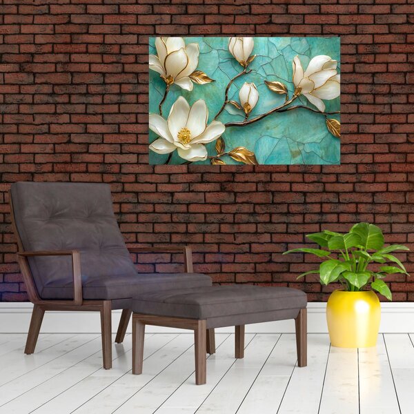 Slika - 3D magnolije (90x60 cm)