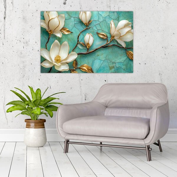 Slika - 3D magnolije (90x60 cm)