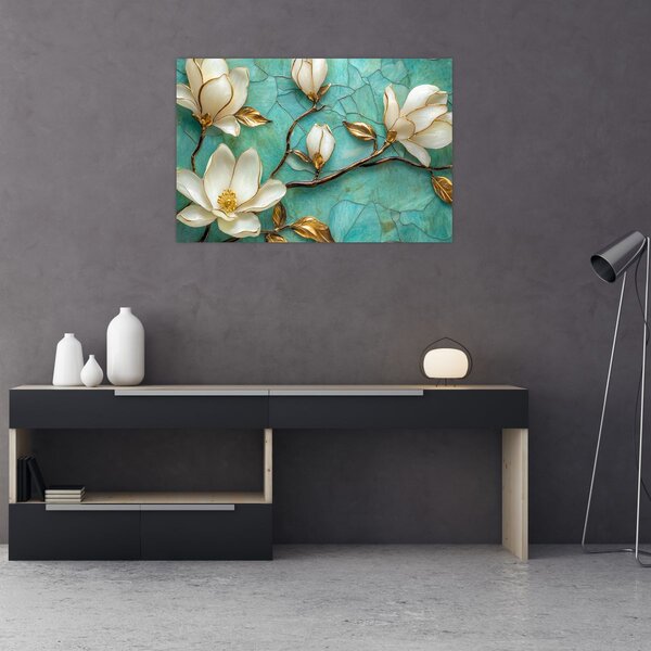 Slika - 3D magnolije (90x60 cm)