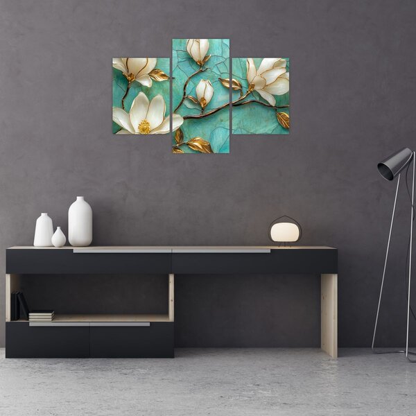 Slika - 3D magnolije (90x60 cm)