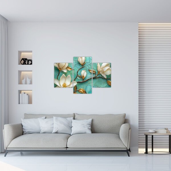 Slika - 3D magnolije (90x60 cm)
