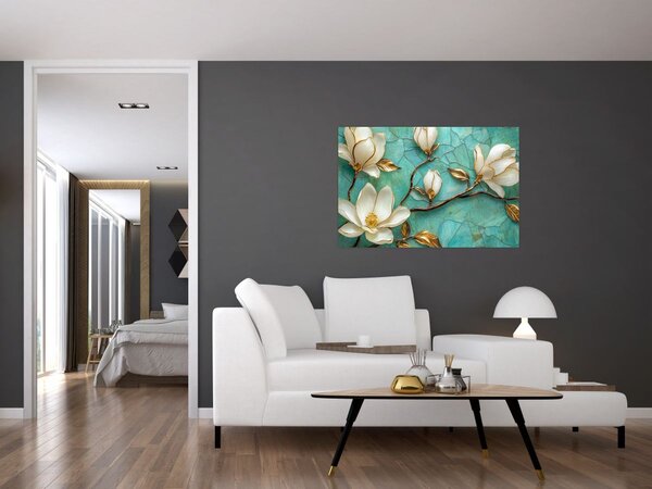 Slika - 3D magnolije (90x60 cm)