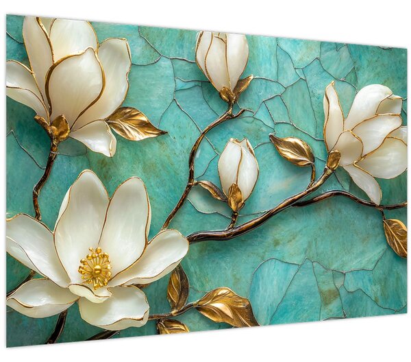 Slika - 3D magnolije (90x60 cm)