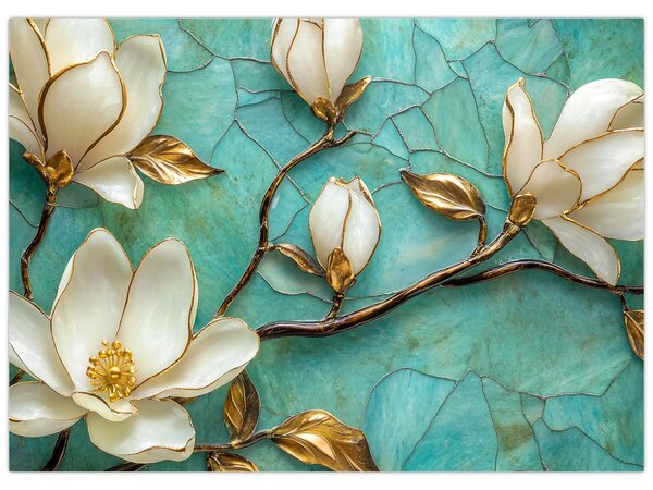 Slika - 3D magnolije (70x50 cm)