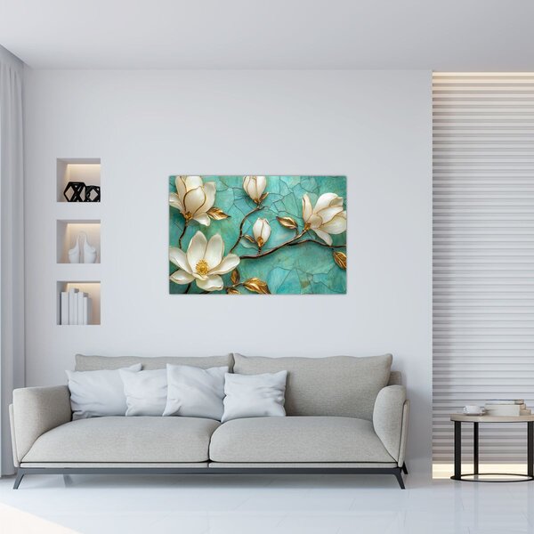 Slika - 3D magnolije (90x60 cm)