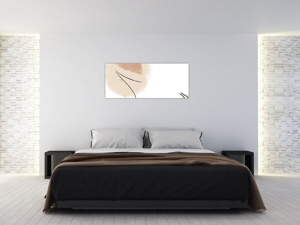 Slika - Bijela apstrakcija (120x50 cm)