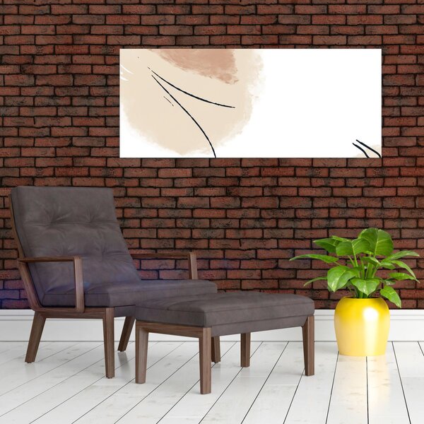 Slika - Bijela apstrakcija (120x50 cm)