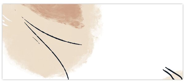 Slika - Bijela apstrakcija (120x50 cm)