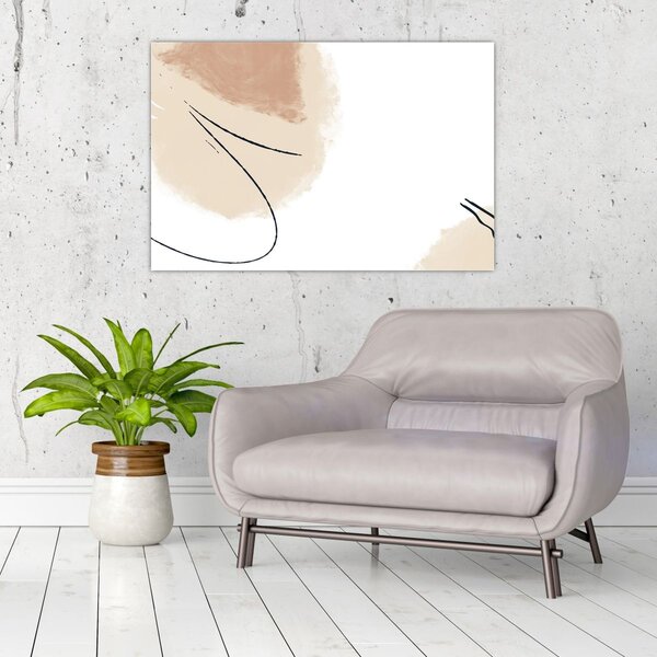 Slika - Bijela apstrakcija (90x60 cm)