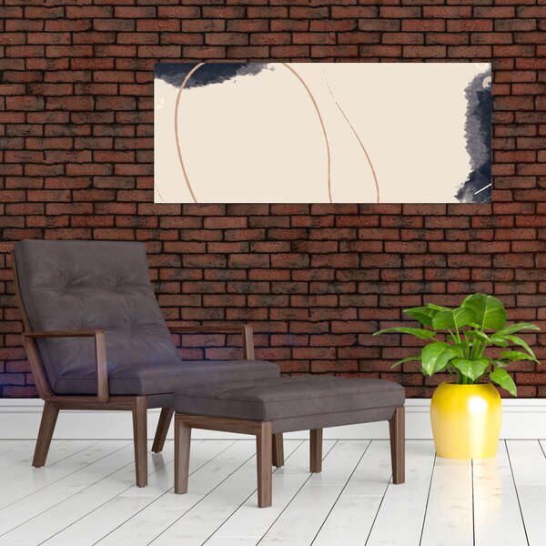 Slika - Bež apstrakcija (120x50 cm)