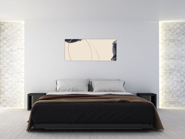 Slika - Bež apstrakcija (120x50 cm)