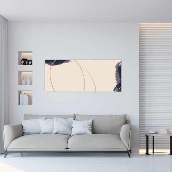 Slika - Bež apstrakcija (120x50 cm)
