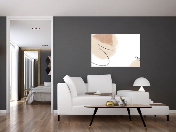 Slika - Bijela apstrakcija (90x60 cm)