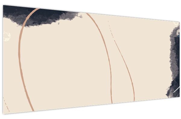 Slika - Bež apstrakcija (120x50 cm)